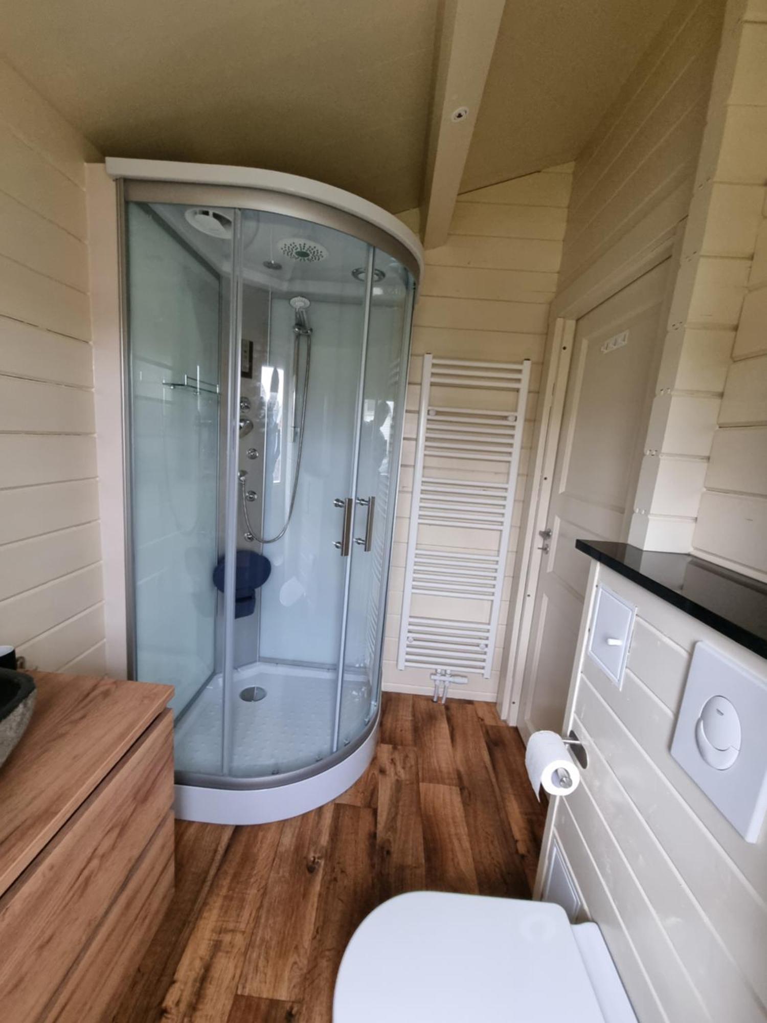Nieuw - Luxe Blokhut Chalet In Bosrijke Omgeving Anloo Bagian luar foto